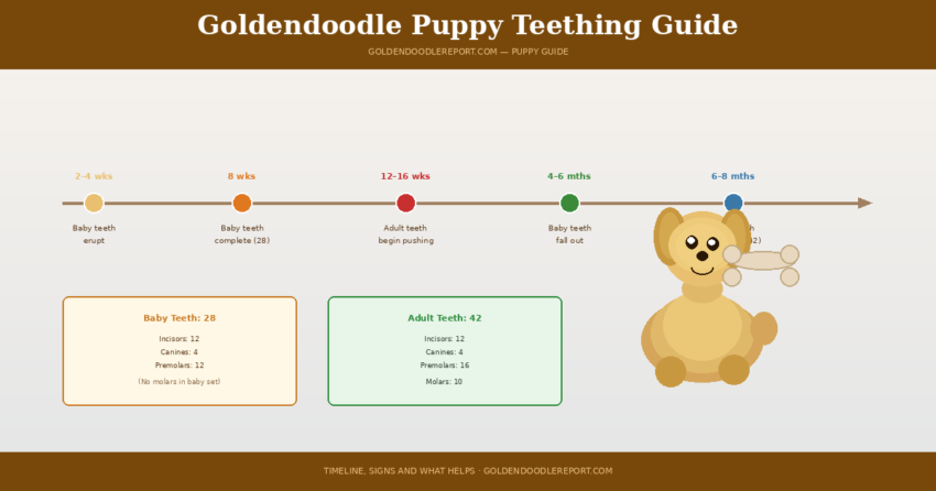 Goldendoodle puppy teething guide